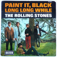 Disque Vinyle 45T THE ROLLING STONES - PAINT IT, BLACK - DECCA 79001 - 1966 BIEM - Rock
