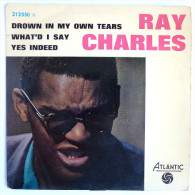 Disque Vinyle 45T RAY CHARLES - DROWN IN MY OWN TEARS - ATLANTIC 212050 - 1962 BIEM - Jazz