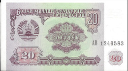 TADJIKISTAN - 20 Rubles 1994 UNC - Tadjikistan