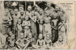 Carte Postale Ancienne De CONGO - GROUPE PAÏEN DE SAINT-LOUIS DE L'OUBANGHI - Brazzaville