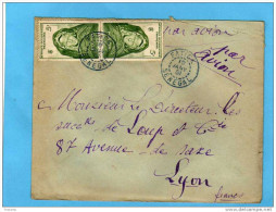 MARCOPHILIE-lettre Avion-  1951- SENEGAL-cad  FATICA -cachet Bleu-2 Stamps-pour Françe - Lettres & Documents