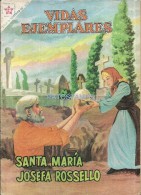 12499 MAGAZINE REVISTA MEXICANAS COMIC VIDAS EJEMPLARES SANTA MARIA JOSEFA ROSSELLO Nº 94 AÑO 1961 ED ER NOVARO - BD Anciens