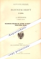 Original Patent - A. Steinecker In Freising , Bayern , 1877 , Mechanische Mälzerei , Brauerei , Brennerei , Alkohol !!! - Freising