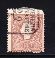 AUSTRIA-LOMBARDEI-VENETIEN-10- SOLDI-1858-USED-SEE-SCAN - Oriente Austriaco