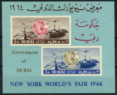 1964 DUBAI NEW YORK WORLD'S FAIR Souvenir Sheets MNH   (Or Best Offer) - Dubai