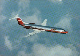 ! Moderne Ansichtskarte, Flugzeug Fokker 100, USAir, Jetliner, Aircraft - 1946-....: Modern Tijdperk