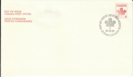 Canada Post Maple Leaf 'A' Denomination Canada Stamp Issue 29 December 1981 First Day Cover FDC - 1981-1990