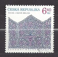 Czech Republic  Tschechische Republik  2003 Gest. Mi 351 Sc 3197 Crafts: A Netted Lace.  Czech Folk Lace, National Museu - Gebruikt
