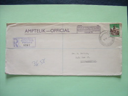South Africa 1963 Registered Cover To Luipaardsvlei - Castle - Brieven En Documenten