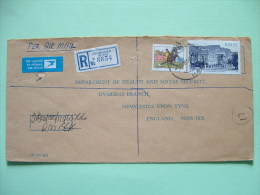 South Africa 1983 Registered Cover To England - Football Soccer - Houses Of Parliament - Covers & Documents