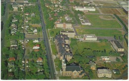 Spokane Washington, Gonzaga University Aerial View Of Campus Buildings, C1950s/60s Vintage Postcard - Spokane