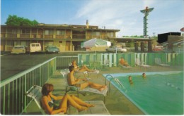 Spokane Washington, Thunderbird Lodge Motel Sign, C1960s/70s Vintage Postcard - Spokane