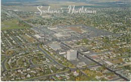 Spokane Washington, Northtown Shopping Center Aerial View , C1960s Vintage Postcard - Spokane