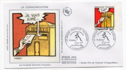 1988-LA COMMUNICATION Par La Bande Dessinée Française--FOREST--cachet ANGOULEME-16 - 1980-1989