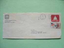 USA 1984 Stationery To England - Capitol (U601) - Flag Freedom Flame - Bloomsburg Fair Slogan - 1981-00