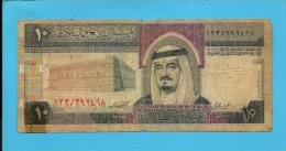 SAUDI  ARABIA - 10 RIYALS - 1983 - Pick 23.c -  Sign. 5 - King Fahd - 2 Scans - Saudi-Arabien