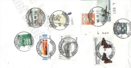 DENMARK Dänemark 2015 Letter To Estonia With 9 Different Stamps A4 Format - Lettres & Documents