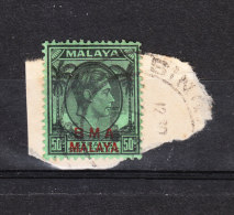 Malaya  -   1945.  British Military Administration.   50 C.  On Fragment - Malaya (British Military Administration)