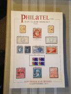 Catalogue Philatel, 257ème Vente Sur Offres, 24 Septembre 2013 - Auktionskataloge