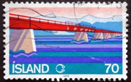 Iceland 1978   Road Construction, Bridge  MiNr.534 ( Lot B 1698 ) - Oblitérés