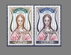 Cept 1963 Monaco Mi 742/743 MNH ** YVERT 618/619 - 1963