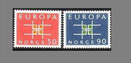 Cept 1963 Norway Mi 498/499 MNH ** YVERT 460/461 - 1963