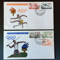 Ruanda Urundi - FDC 219/223 - JO Rome Olympics - 1960 - Nuevos