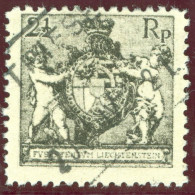 Heimat Liechtenstein Triesen 1921-04-20 Aushilfstempel Auf Zu#46A Mi#46B Gezähnt 12,5 - Briefe U. Dokumente