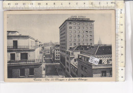 PO2634D# TORINO - VIA IX MAGGIO E GRANDE ALBERGO PRINCIPI DI PIEMONTE  No VG - Bares, Hoteles Y Restaurantes