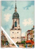 Carte Postale, Amiens, Le Vieux Beffroi. Dessin Aquarellé. Année 1946. - Picardie