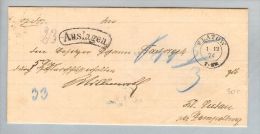 Heimat Polen Flatow Zlotow 1874-12-01 NY-Brief Nach Kl.Lutau - Storia Postale