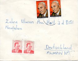 TURQUIE. N°1987 De 1971 Sur Enveloppe Ayant Circulé. Cemal Gursel. - Cartas & Documentos