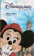 PASS-DISNEYLAND-PARIS-199 9- HIVER-MINNIE-ENFANT-V°SPE OS-99/02/MIN -V° Valide JEUNES-TB E - Disney-Pässe