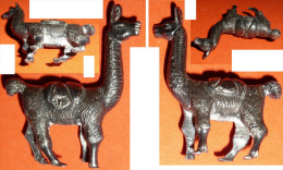 Rare Figurine Métal Kinder Ou Autre Vintage Lama - Figurines En Métal