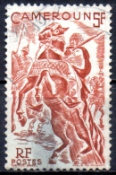 CAMEROUN 1946 Lamido Horseman -  5f - Red   FU SOME STAINING - Used Stamps