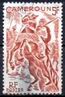 CAMEROUN 1946 Lamido Horseman -  5f - Red   FU SOME STAINING - Gebruikt