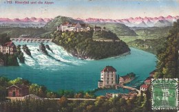 SUISSE - SWITZERLAND - SH - SCHAFHOUSE - Rheinfall Und Die Alpen - Autres & Non Classés