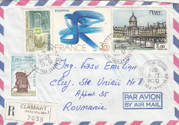 23699- WINDMILL, ART, PAINTINGS, CATHEDRAL, STAMPS ON REGISTERED COVER, 1979, FRANCE - Lettres & Documents