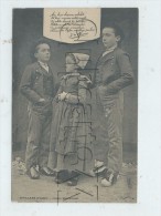 Soullans (85)  : GP D´enfants En Costume Traditionnel  Jeunes Maraichains En 1905 (animé) PF. - Soullans