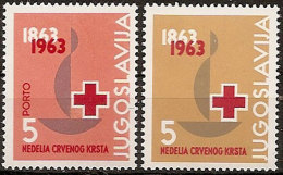 Yugoslavia 1963 Red Cross Surcharge Set MNH - Ungebraucht