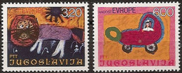 YUGOSLAVIA 1975 Children’s Week And 7th “Joy Of Europa” Meeting Set MNH - Unused Stamps