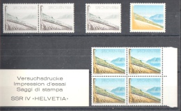 SWITZERLAND 1984 Progressive Proofs : 8 Dummy Stamps - Specimen Essay Proof Trial Prueba Probedruck Test - Variétés