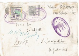 BRAZIL 1943 - UNIQUE REGISTERED VALUE ENVELOPE SENT FROM GUICHE FILATELICO TO S.LEPOLDO/BRAZIL OF 1943 POSTM DISTRITO FE - Lettres & Documents