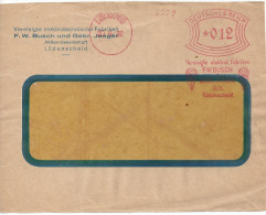 Germany  (Ludenscheid 20.5.32) Briefumschlag-Abschnitt (F.W.Busch Und Gebr. Jaeger) See Scans - Maschinenstempel (EMA)