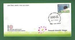 INDIA 2013 Inde Indien - 100 YEARS INDIAN SCIENCE CONGRESS - FDC MNH ** - Scientist, DNA, Flower - As Scan - Cartas & Documentos
