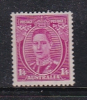 Australia 1937-49 ASC 182 King George VI One Shilling And Four Pence Magenta MNH - Ongebruikt