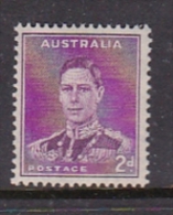 Australia 1937-49 King George VI Perforated 14x15, ASC 188 2d KGVI Purple MNH - Ungebraucht