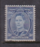 Australia 1937-49 King George VI Perforated 14x15, ASC 189 King George VI 3d Blue MNH - Neufs