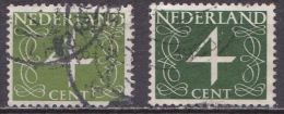 1947 Van Krimpen Cijfer 4 Cent Groen In Afwijkende Kleur NVPH 464 - Abarten Und Kuriositäten