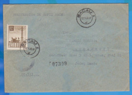 ROMANIA  ENVELOPE BEAUTIFUL TELECOMMUNICATIONS ANTENNA 1968 - Lettres & Documents